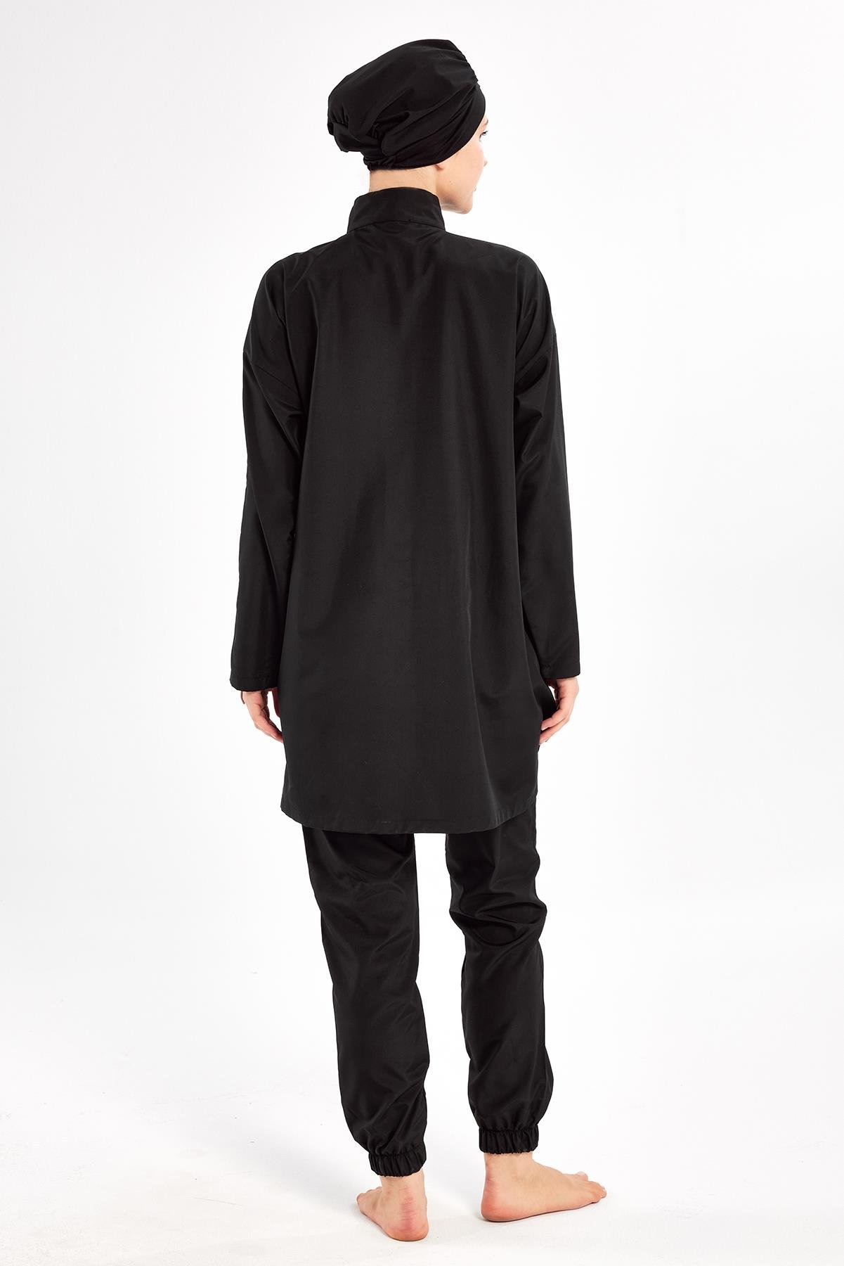 Adasea 251502 Kadın Henley Uzun Kollu Tesettür Mayo