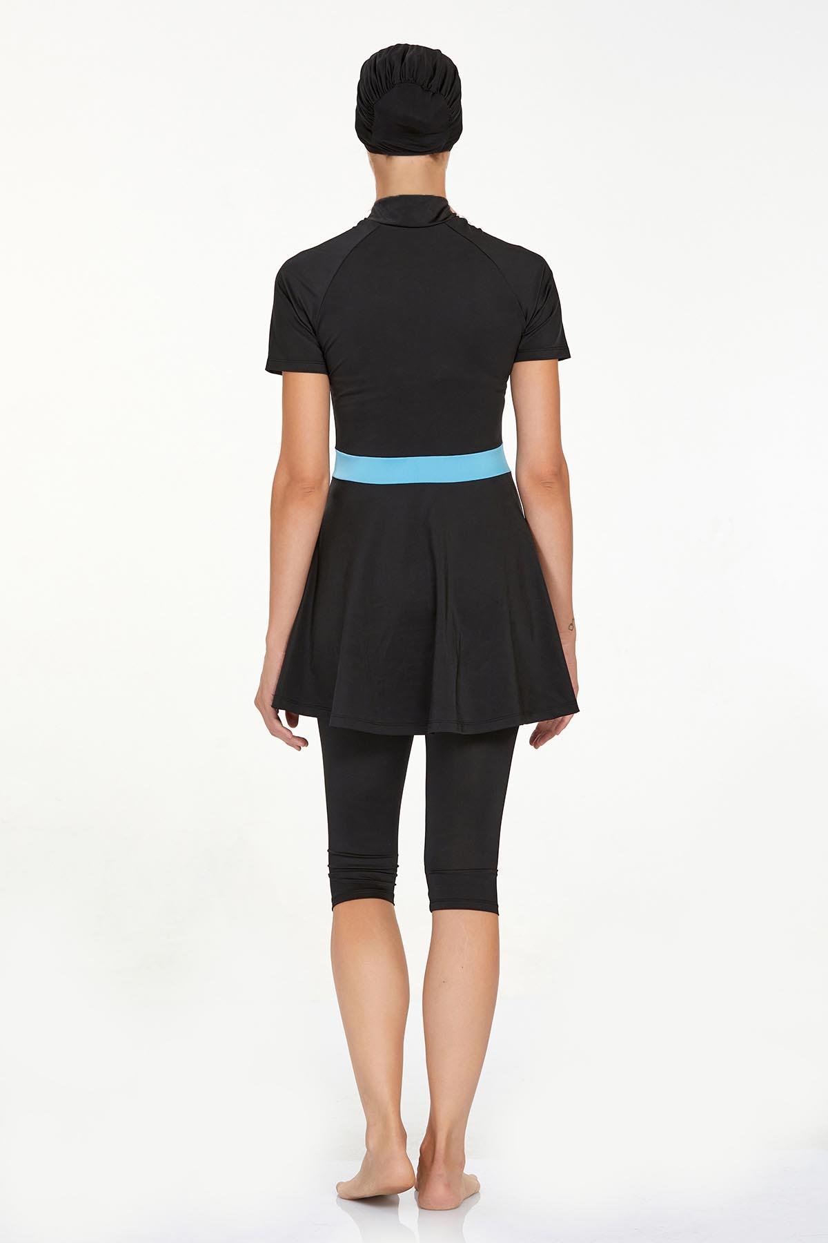 Adasea 3922 Kadın Kısa Kollu Taytlı Tesettür Mayo