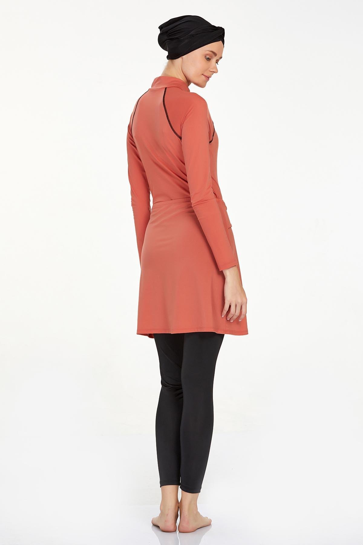 Adasea 4460 Kadın Uzun Kollu Likralı Tam Kapalı Tesettür Mayo