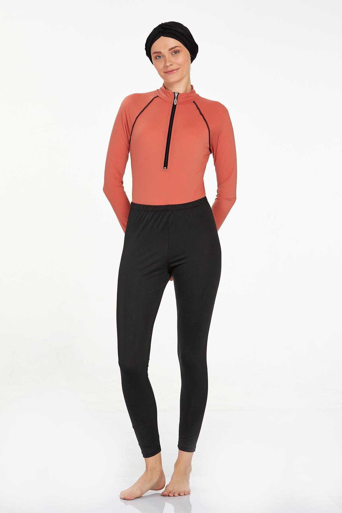 Adasea 4460 Kadın Uzun Kollu Likralı Tam Kapalı Tesettür Mayo