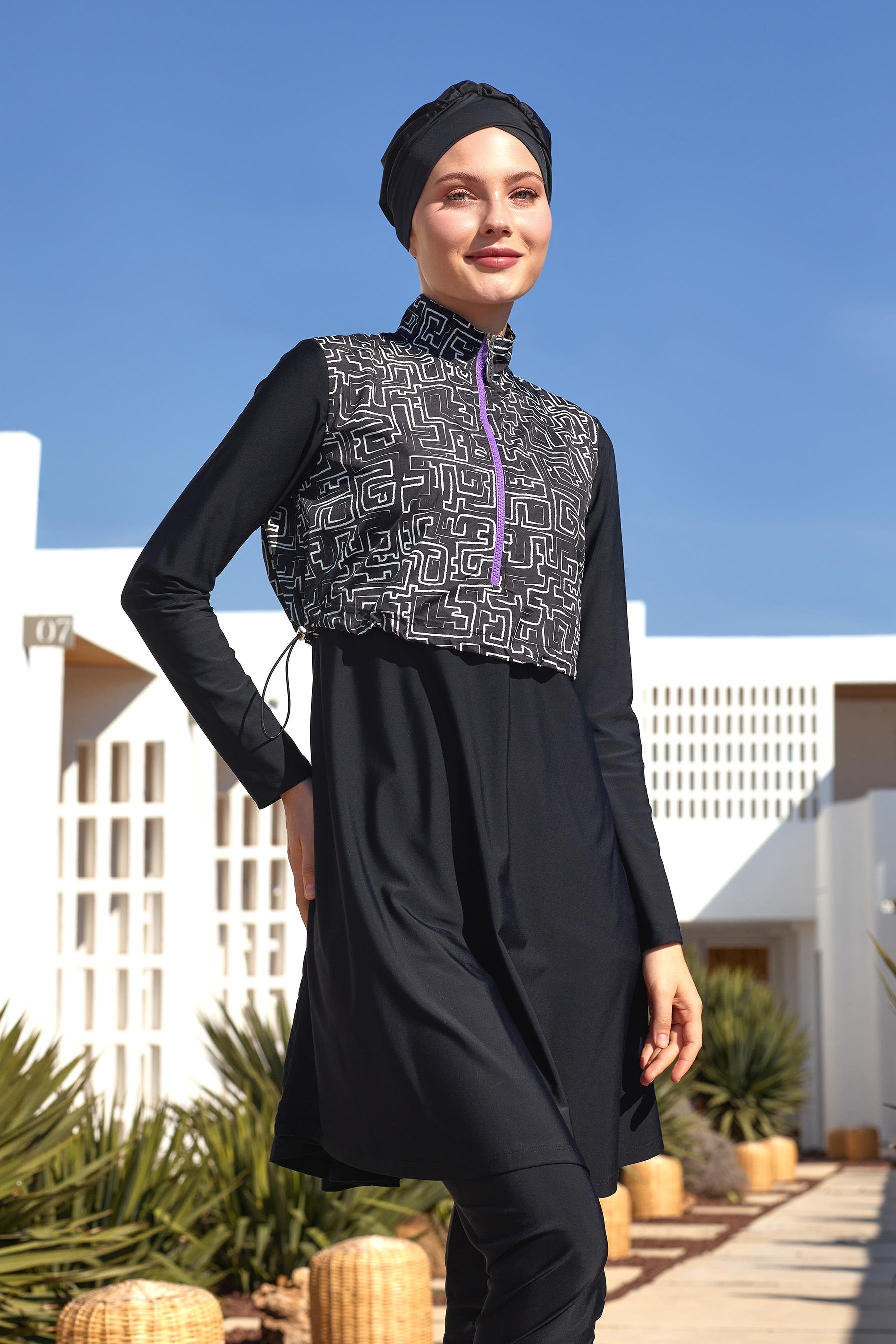 Adasea 4538 (251106) Kadın Zeyden Uzun Kollu Tesettür Mayo