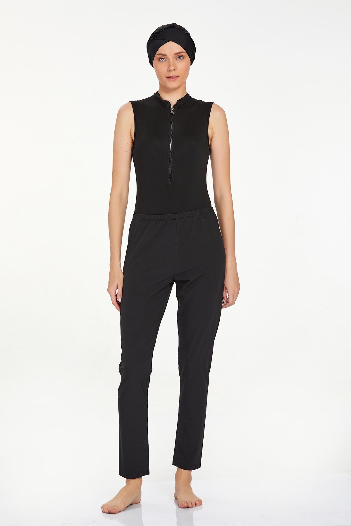 Adasea 4584 Kadın Uzun Kollu Likralı Tam Kapalı Tesettür Mayo