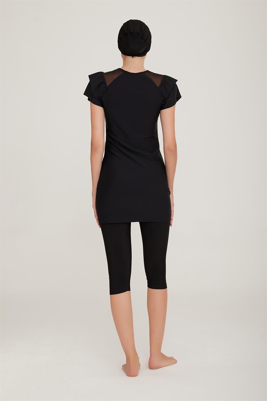 Adesea 3205 Kadın Kısa Kollu Taytlı Tesettür Mayo