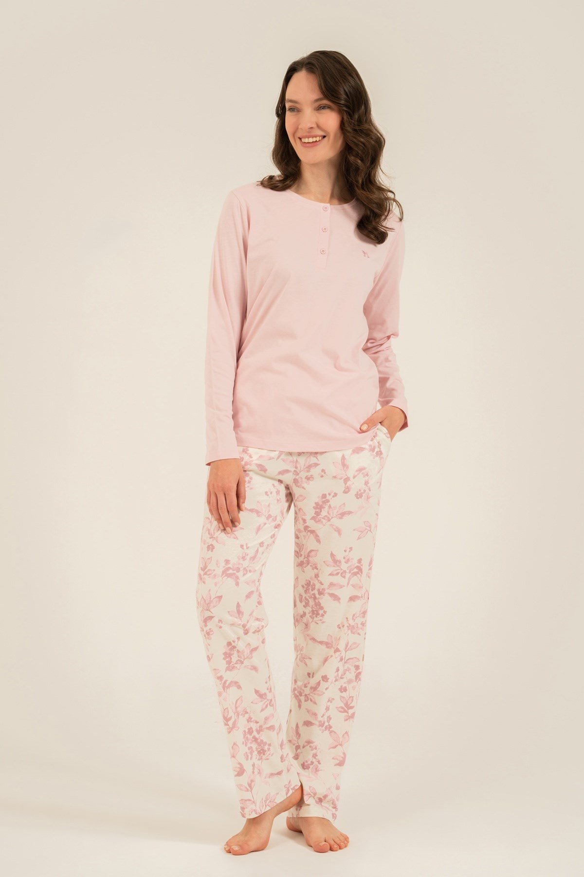 Arnetta AR3744-X Kadın Patlı Uzun Kol B.B.Pijama Takımı