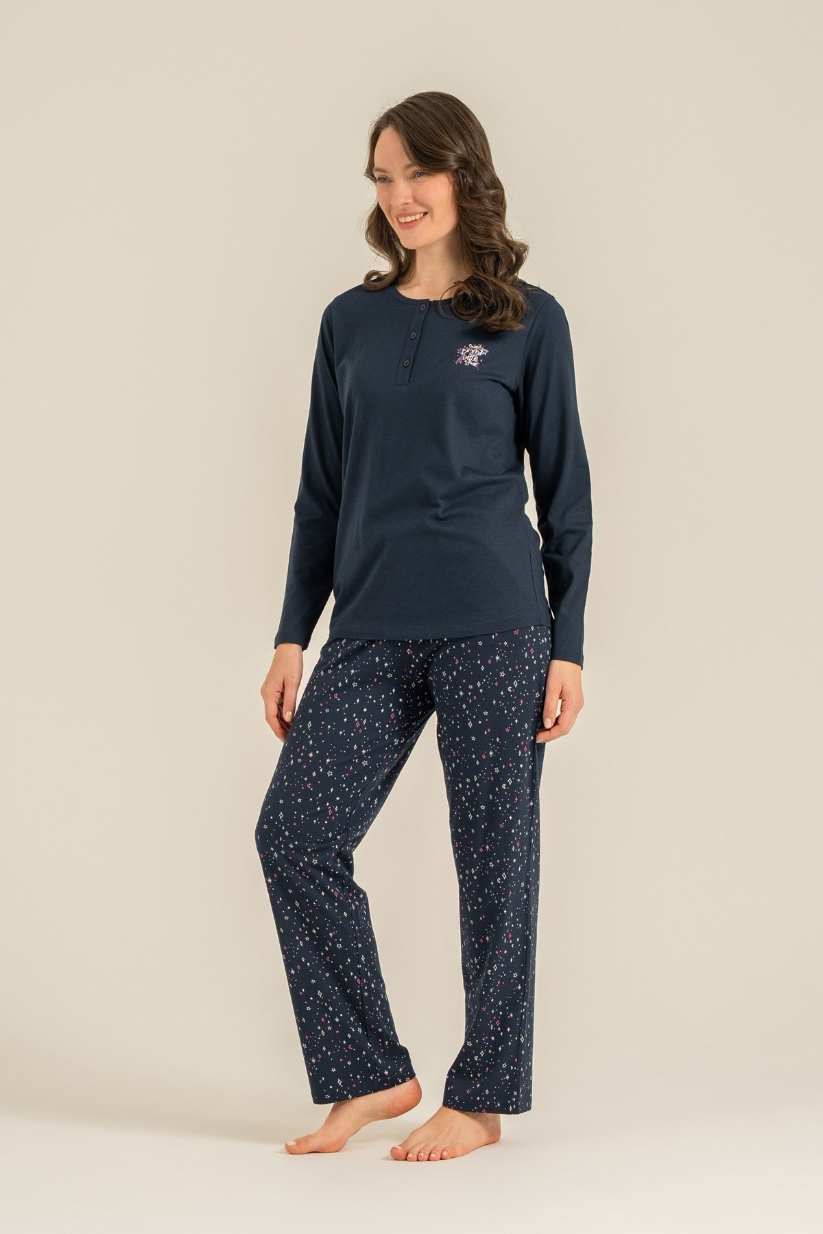 Arnetta AR3775-X Kadın Uzun Kol B.B.Pijama Takımı