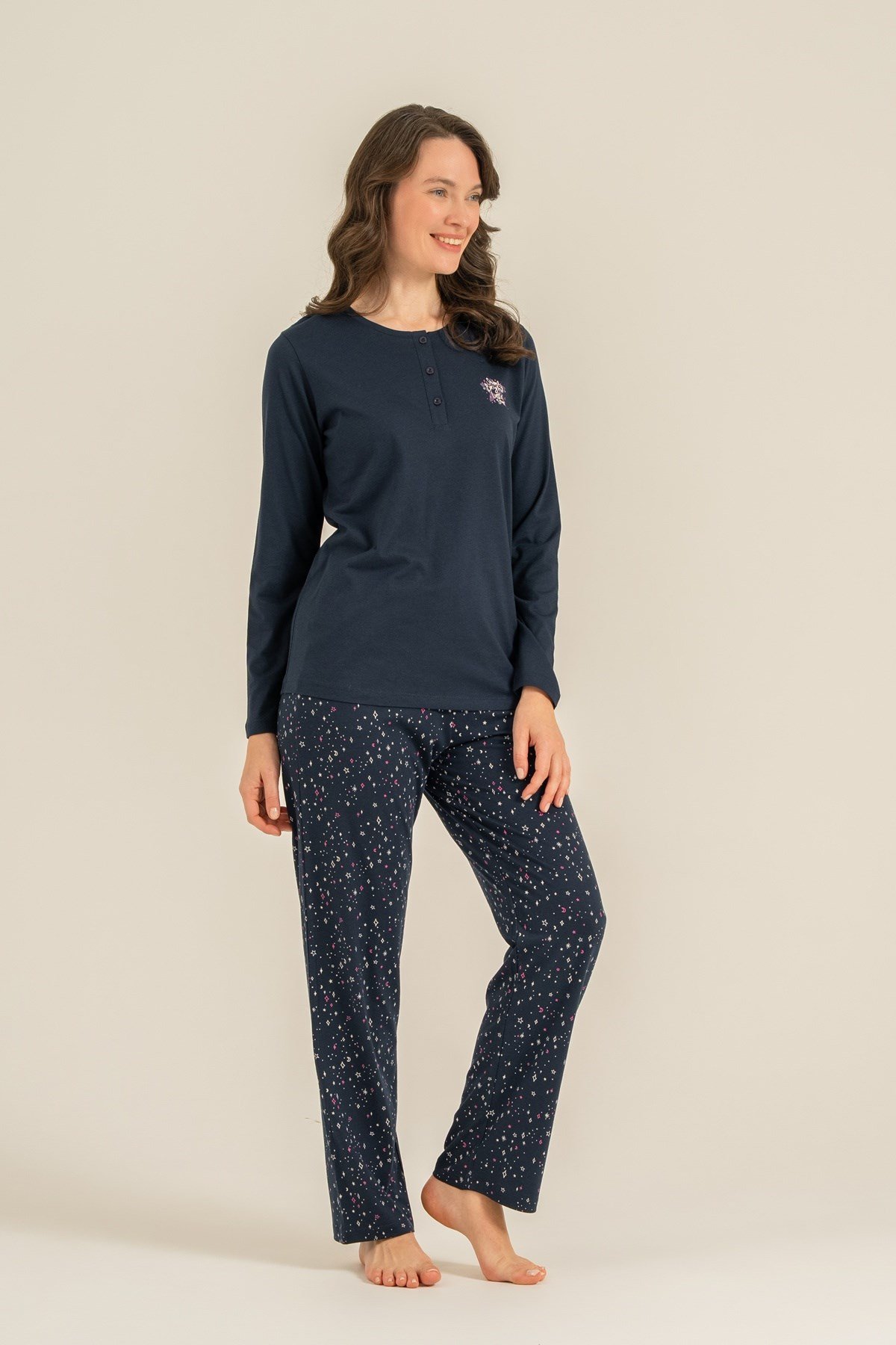 Arnetta AR3775-X Kadın Uzun Kol B.B.Pijama Takımı