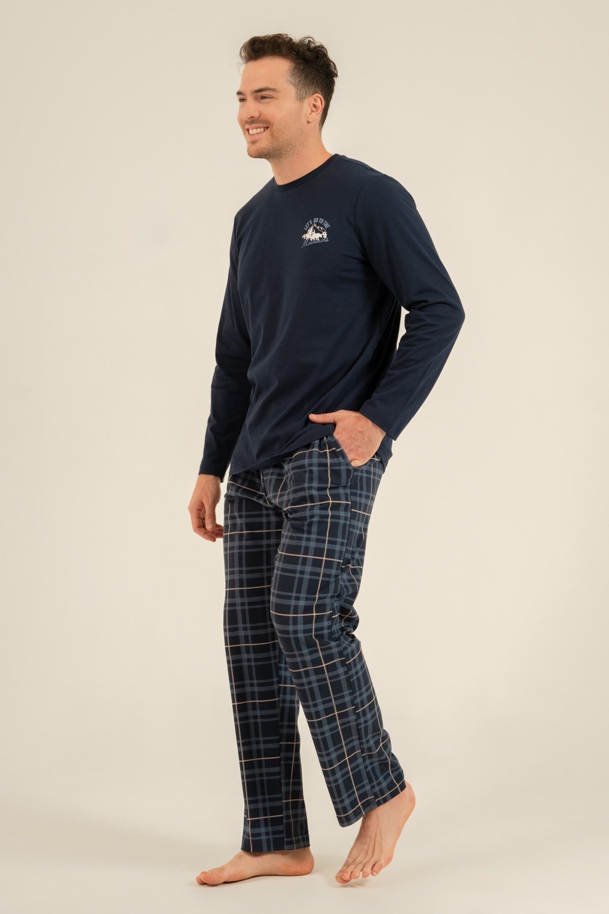 Arnetta AR3832-S Erkek Uzun Kol Pijama Takımı