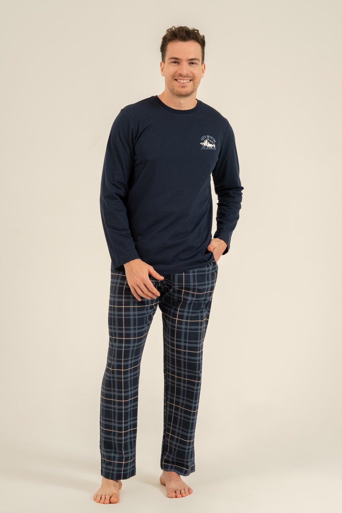 Arnetta AR3832-S Erkek Uzun Kol Pijama Takımı