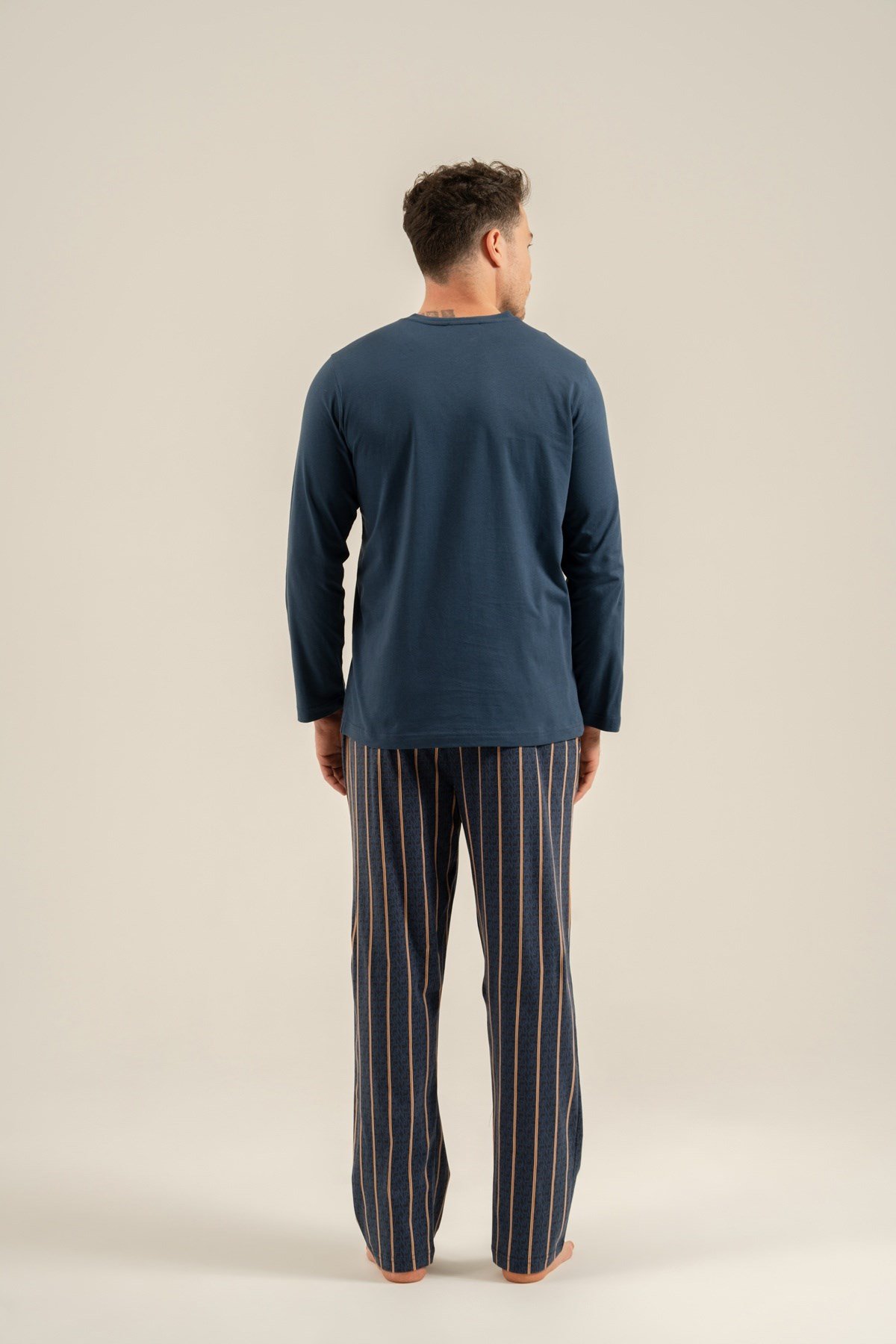 Arnetta AR3854-S Erkek Patlı Uzun Kol Pijama Takımı