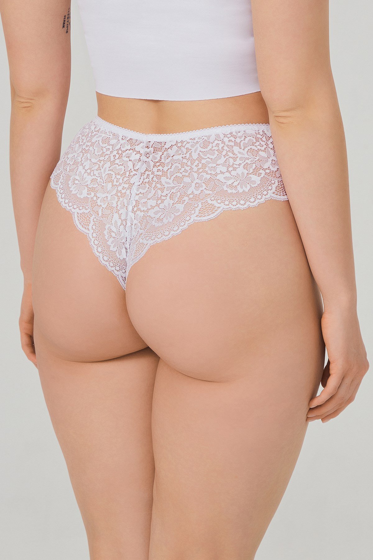 Cottonhıll 6005 Kadın Dantelli Brezilyan Külot