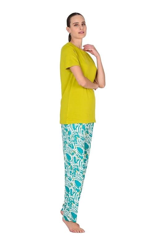 Jiber 10209 Kadın Kısa Kol Pijama Takımı