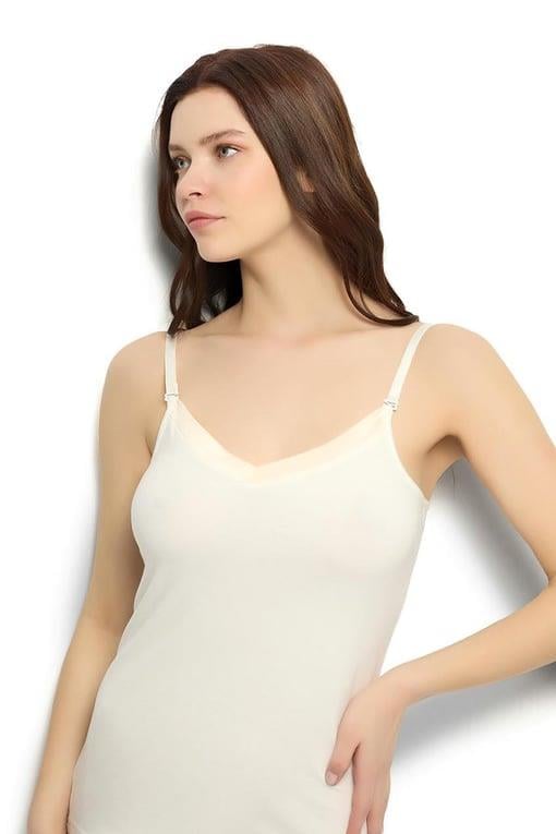 Jiber 625 Kadın Saten Yakalı Ayar Askılı Atlet