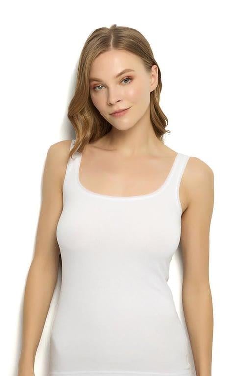 Jiber 627 Kadın Tül Detaylı Askılı Atlet