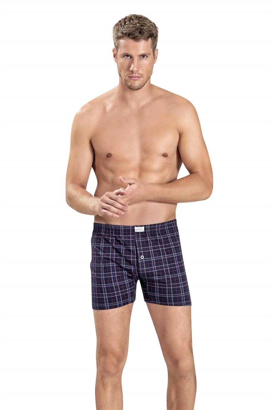 Jiber Erkek (Çok Renkli) Baskılı Penye Boxer 130