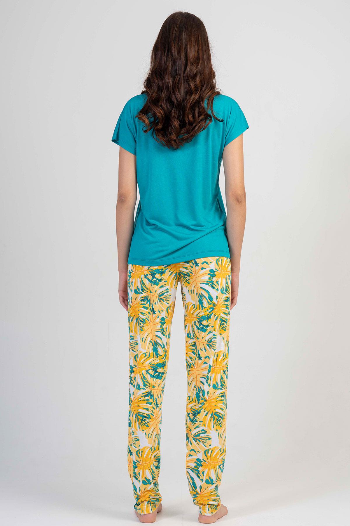 Kezokino 2042105900 Kadın Kısa Kollu Pijama Takımı