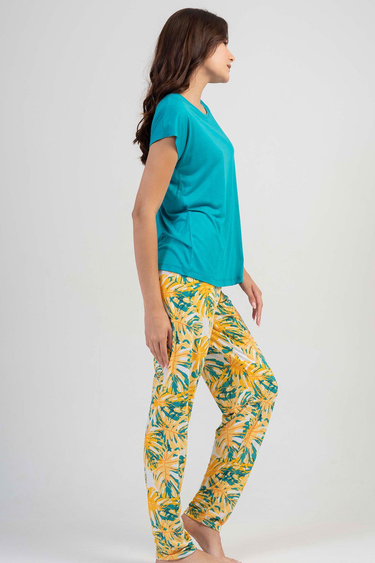 Kezokino 2042105900 Kadın Kısa Kollu Pijama Takımı