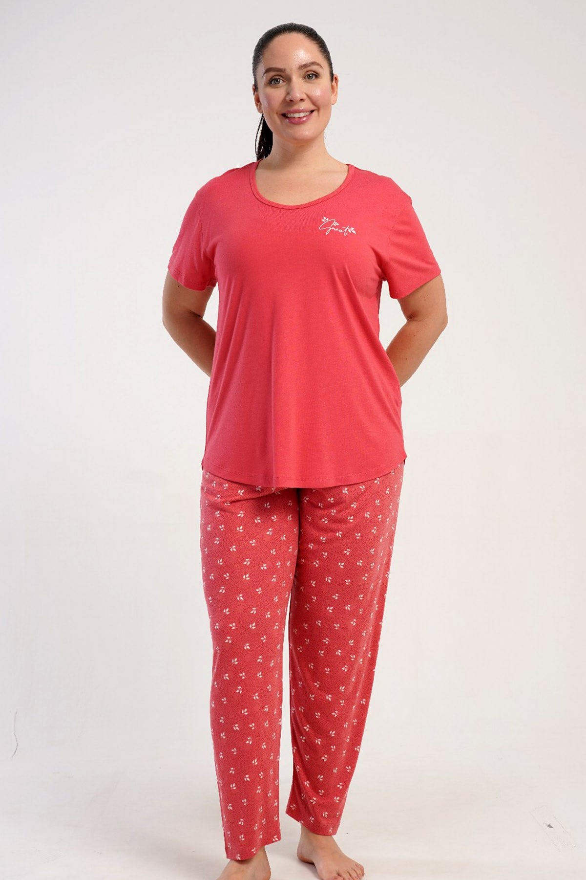 Kezokino 5122531438 Kadın B.B.Kısa Kol Pijama Takımı