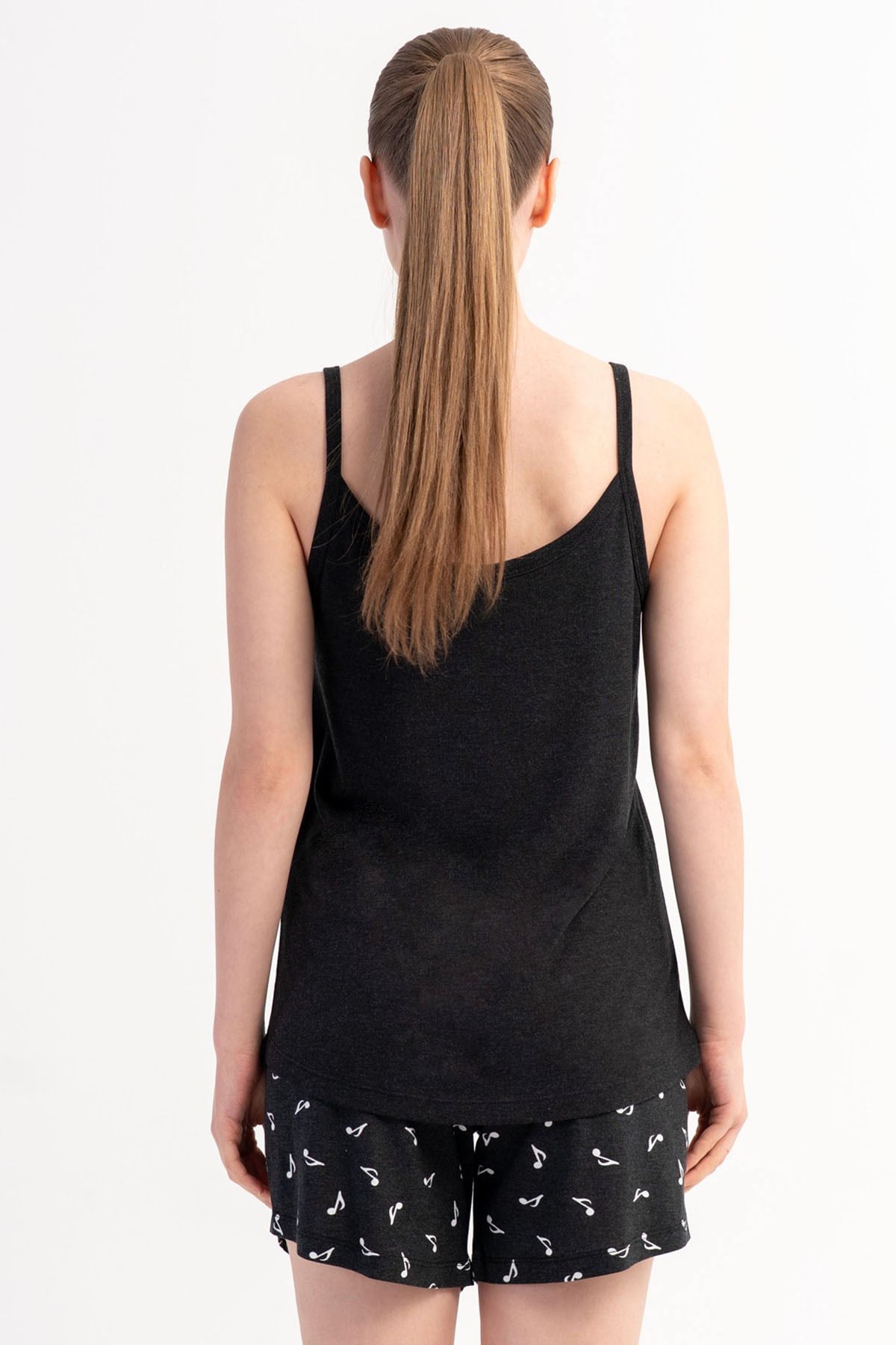 Kezokino 5122902755 Kadın İp Askılı Şortlu Pijama Takımı
