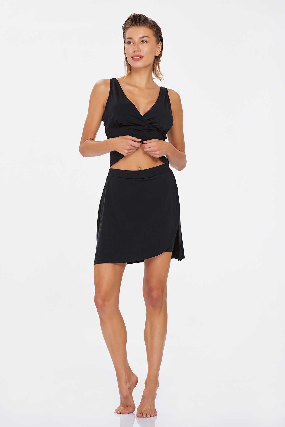 Lapieno 3609 Kadın Askılı Şortlu Bikini