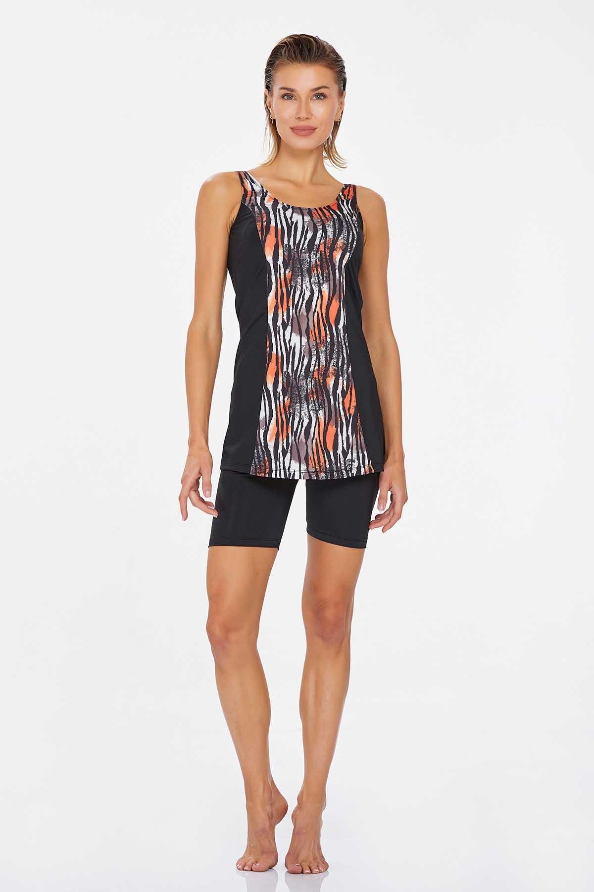 Lapieno 3858 Kadın Askılı Tankini Mayo