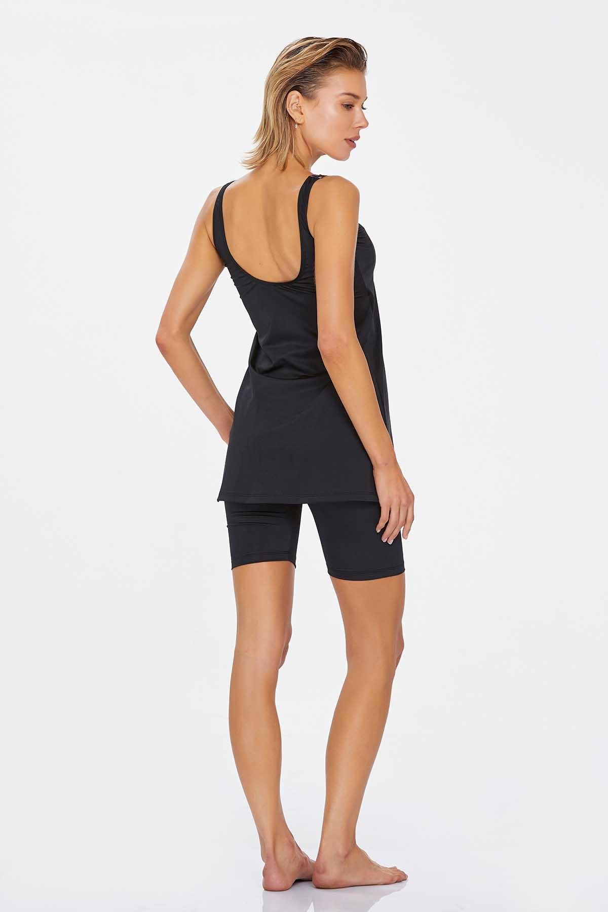 Lapieno 3858 Kadın Askılı Tankini Mayo