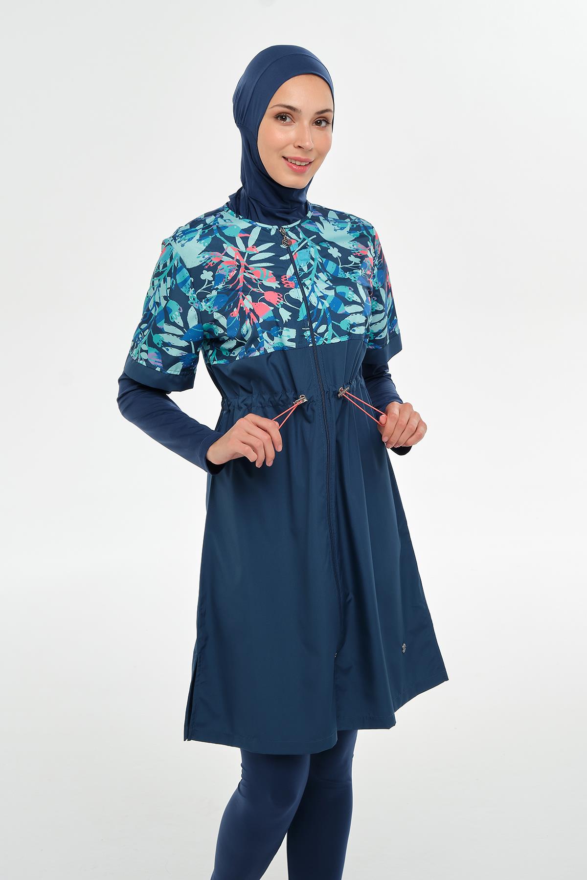 Maresiva 252308 Kadın Vela Uzun Kollu Tam Kapalı Tesettür Mayo