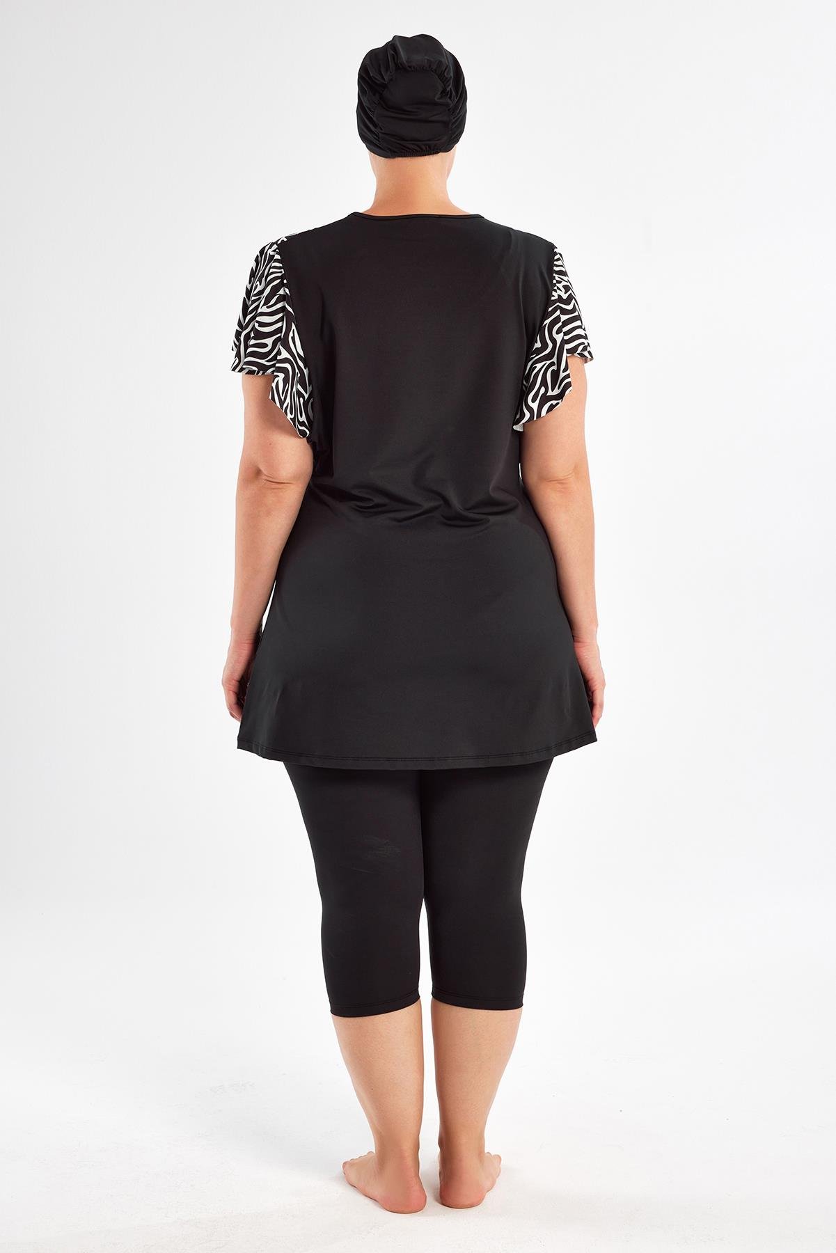 Maresiva 252805 Kadın Coral Battal Kısa Kollu Tesettür Mayo