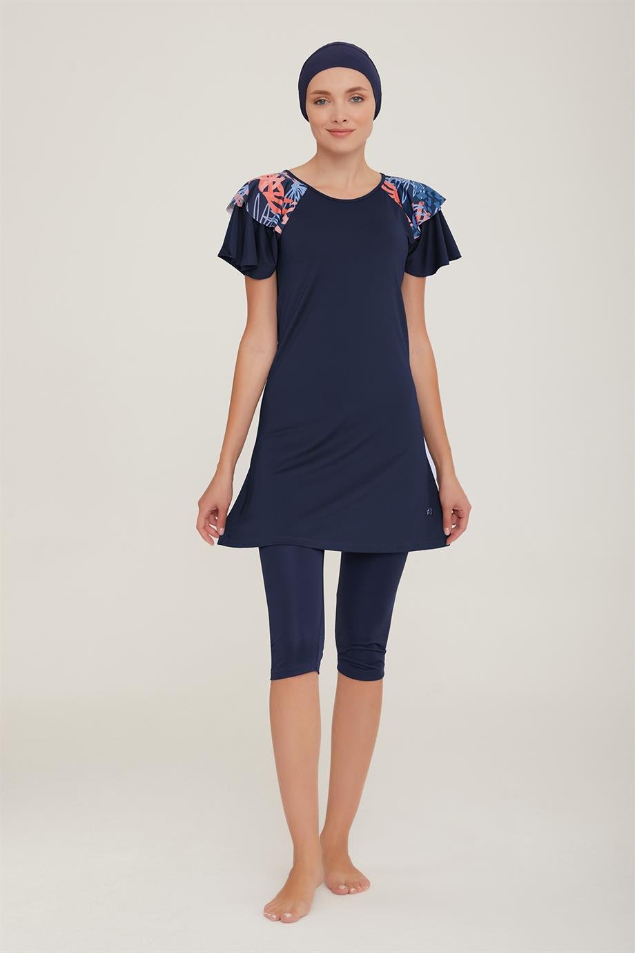 Maresiva 8086 Kadın Kısa Kol Tesettür Mayo