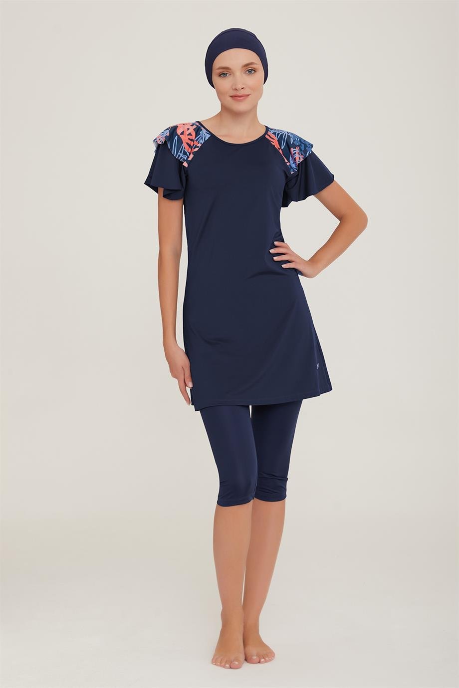 Maresiva 8086 Kadın Kısa Kol Tesettür Mayo