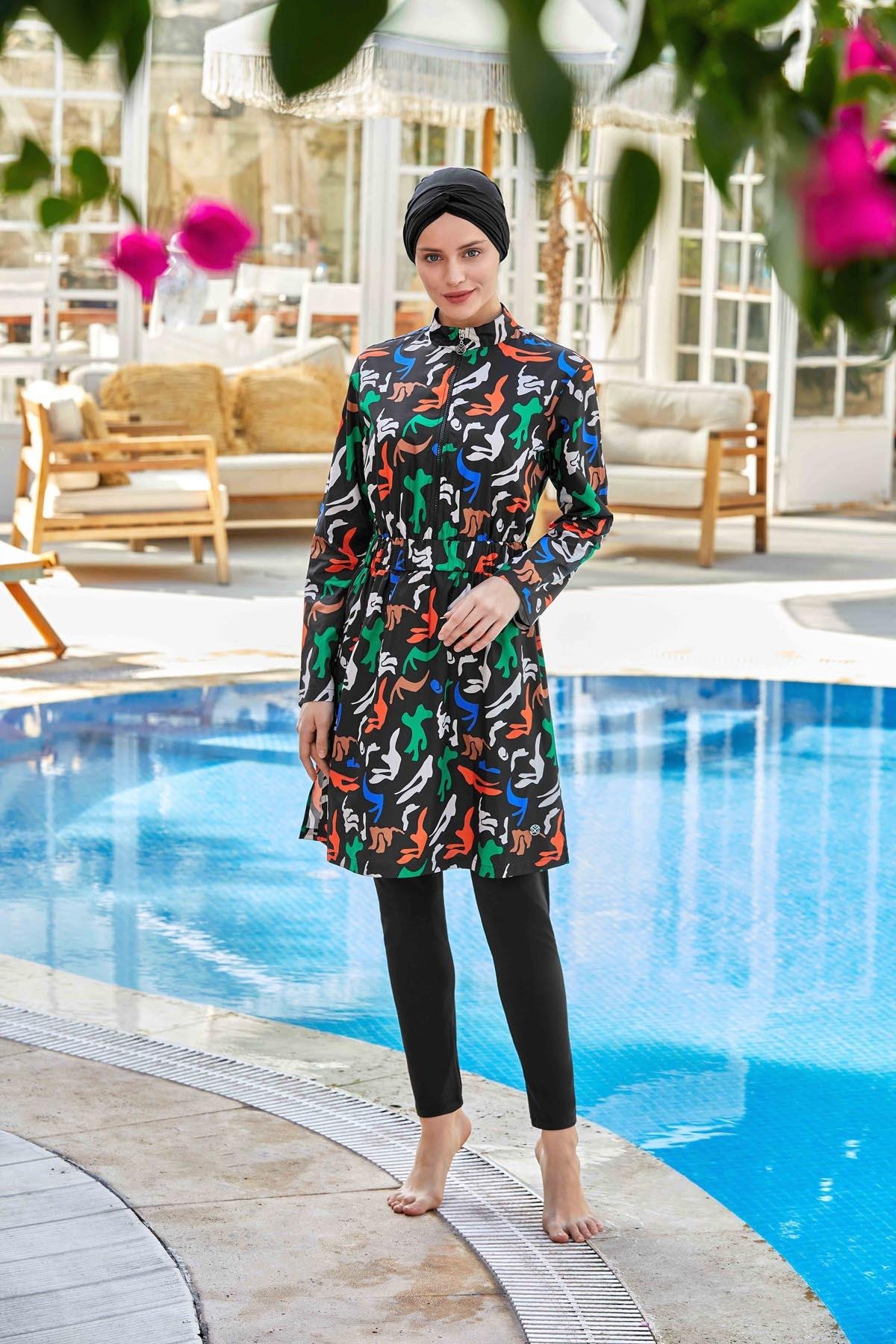 Maresiva 8270 Kadın Tam Kapalı Testtür Mayo