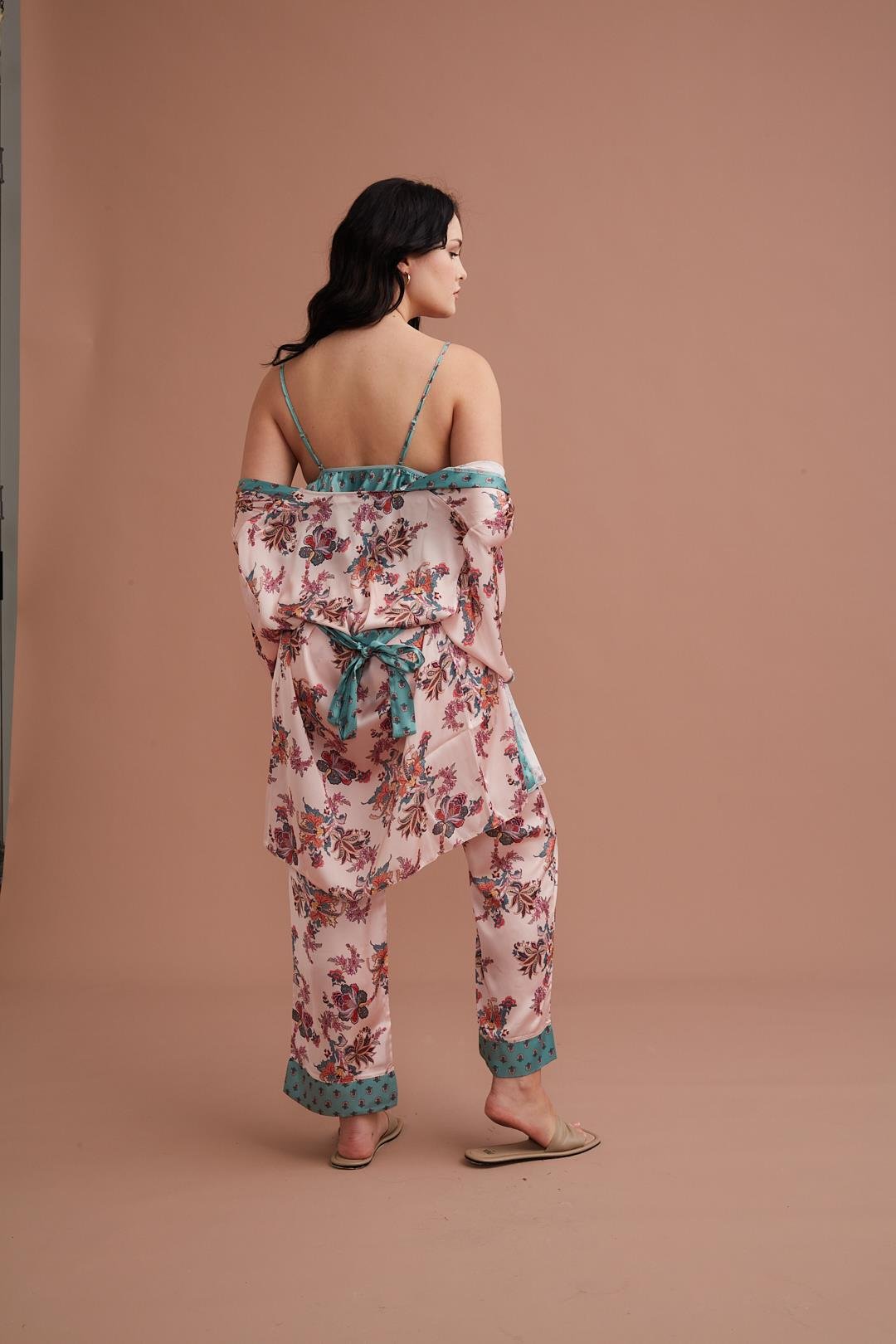 Marpessa 3014 Kadın Saten Üçlü Takım