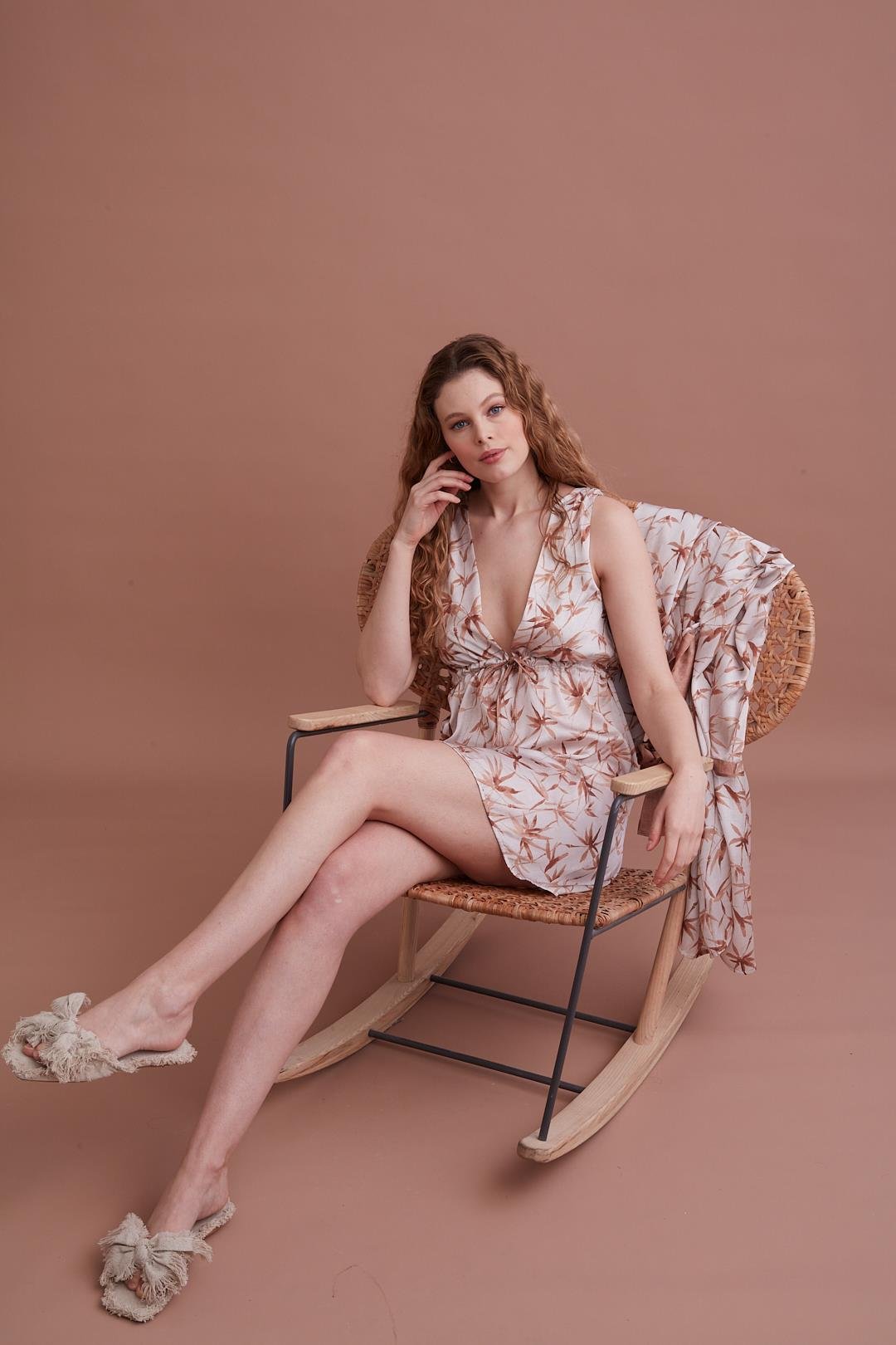 Marpessa 4010 Kadın Saten Dörtlü Takım