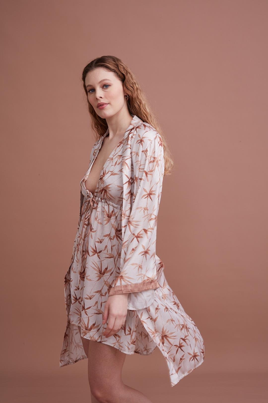 Marpessa 4010 Kadın Saten Dörtlü Takım