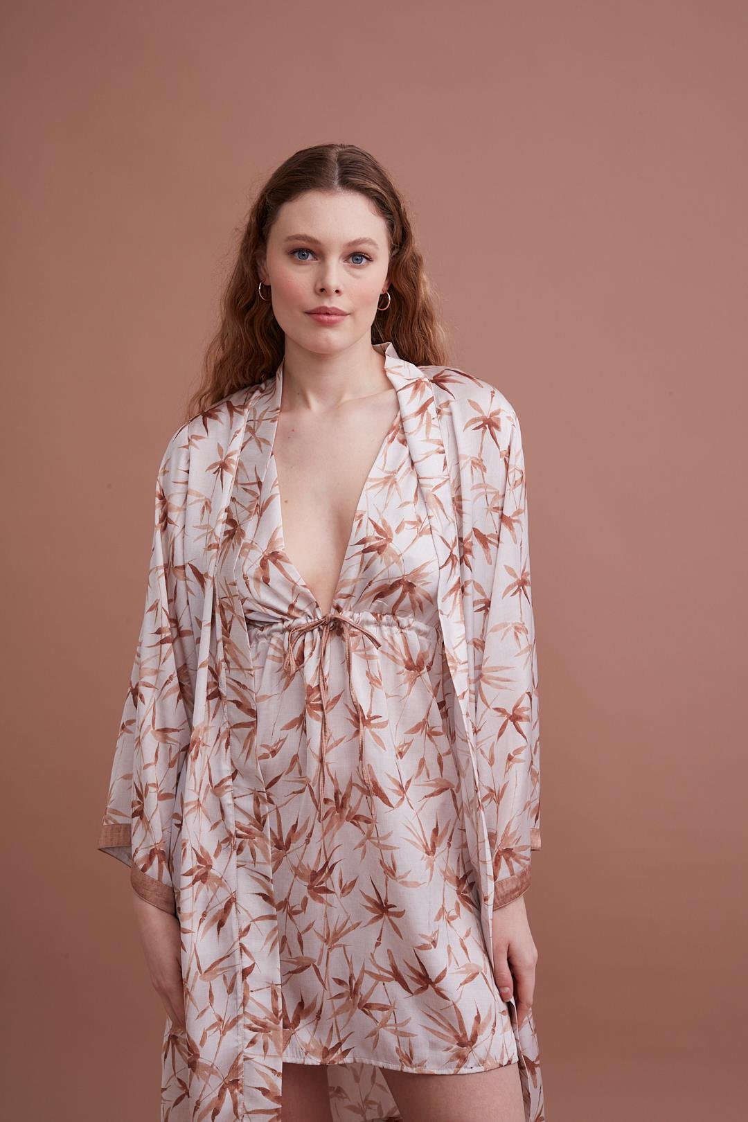 Marpessa 4010 Kadın Saten Dörtlü Takım