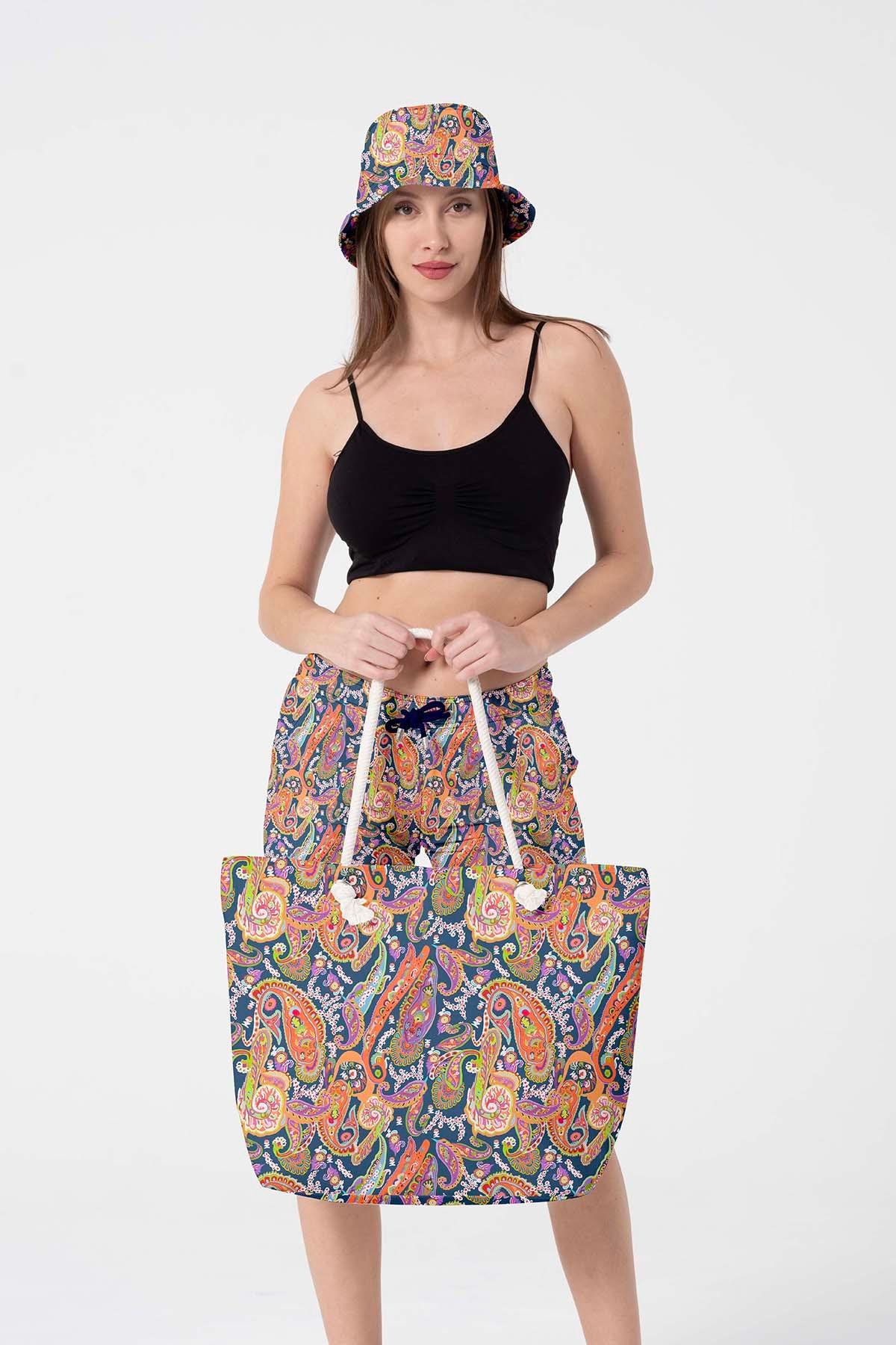 Miami Beach 5080 Kadın Evalı Plaj Çantası