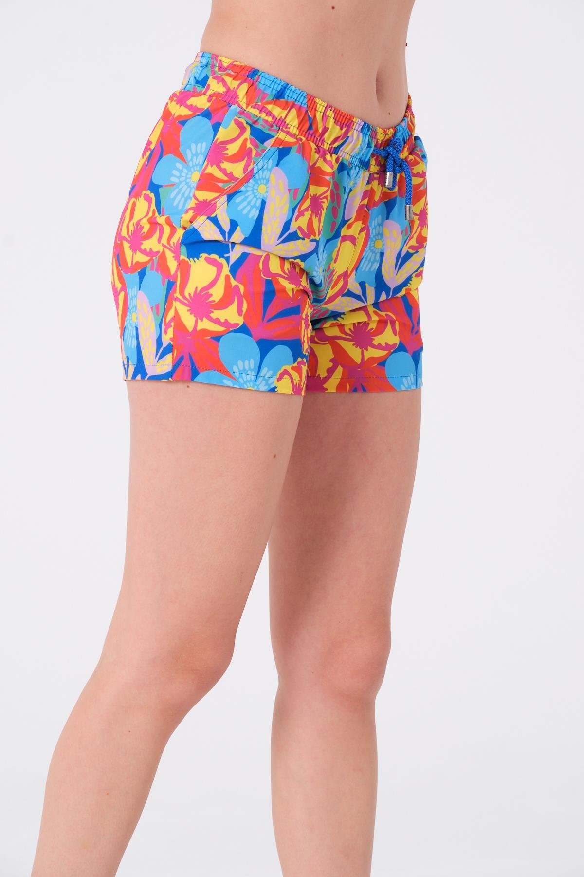 Miami Beach 833 Kadın Desenli Şort