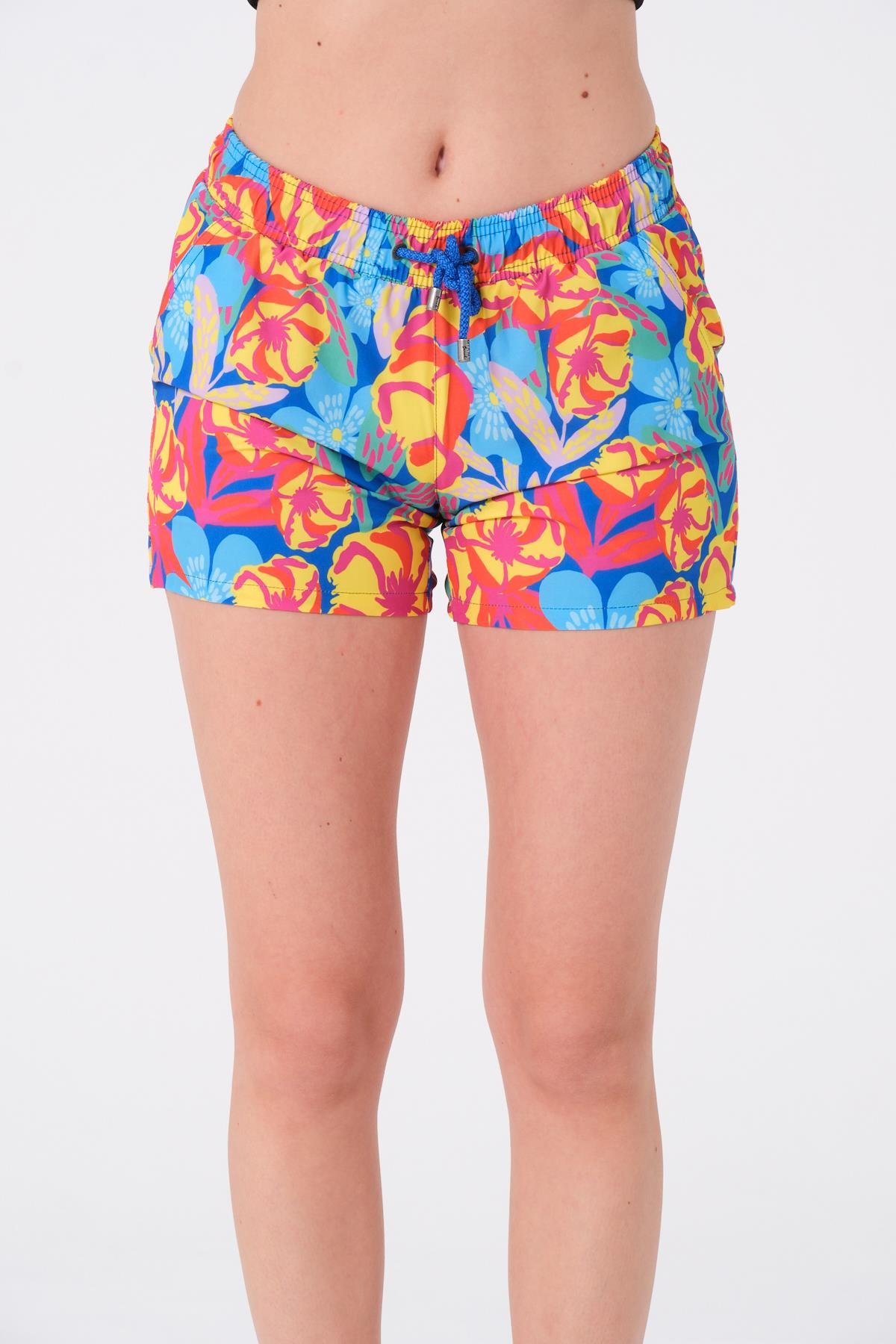 Miami Beach 833 Kadın Desenli Şort