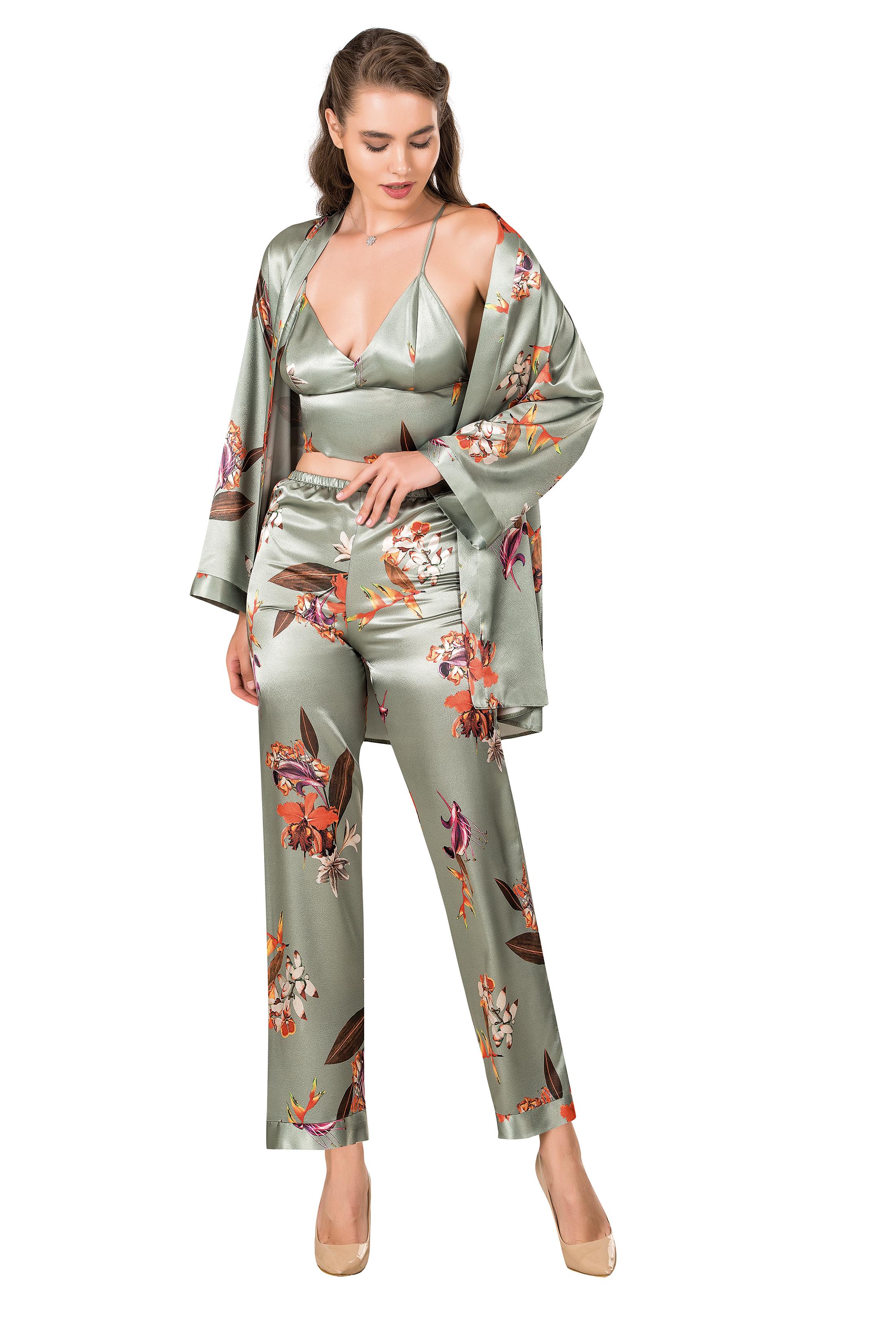 Moongirl 334 Kadın Üçlü Pijama Takım