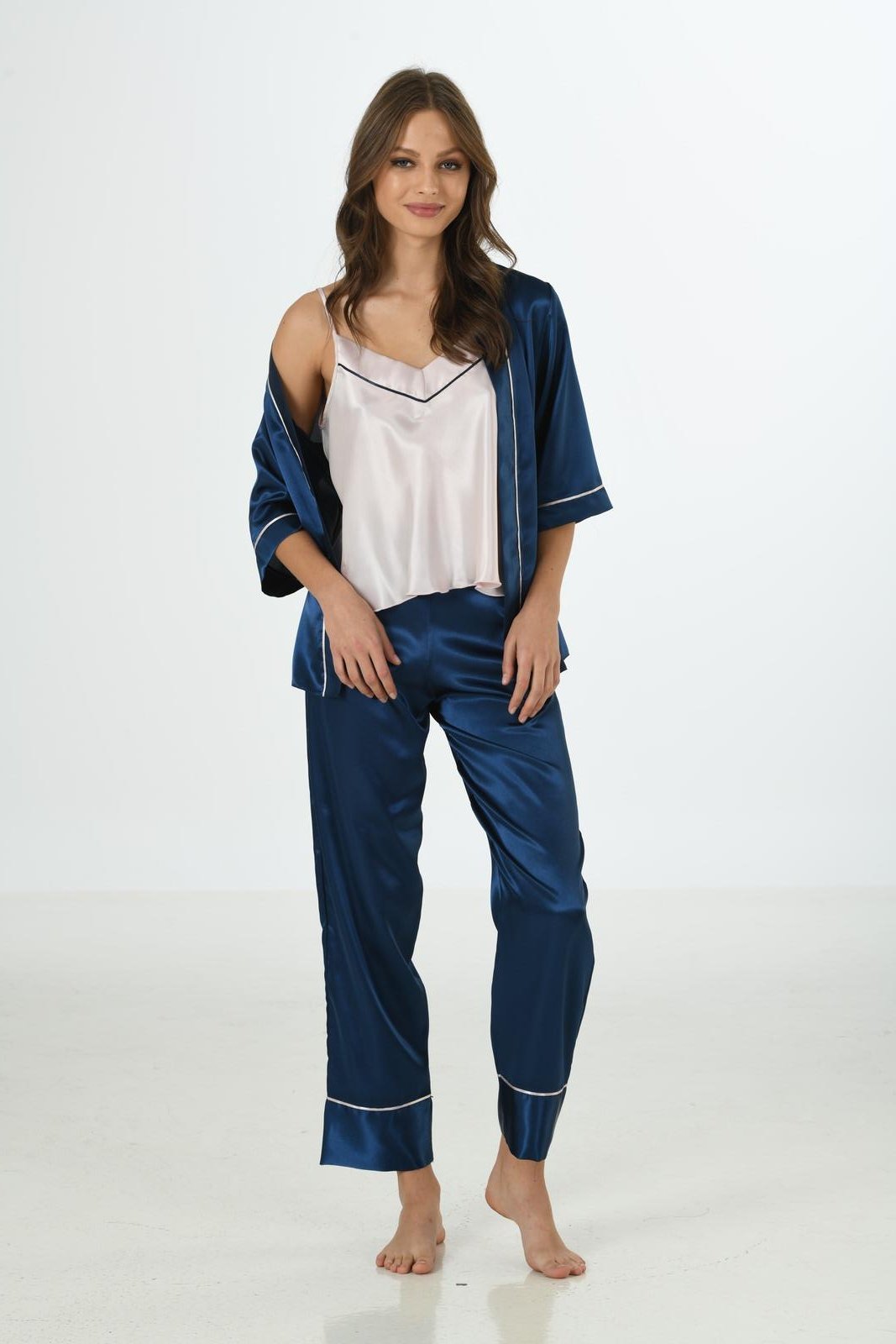 Moongirl 535 Kadın Üçlü Pijama Takım