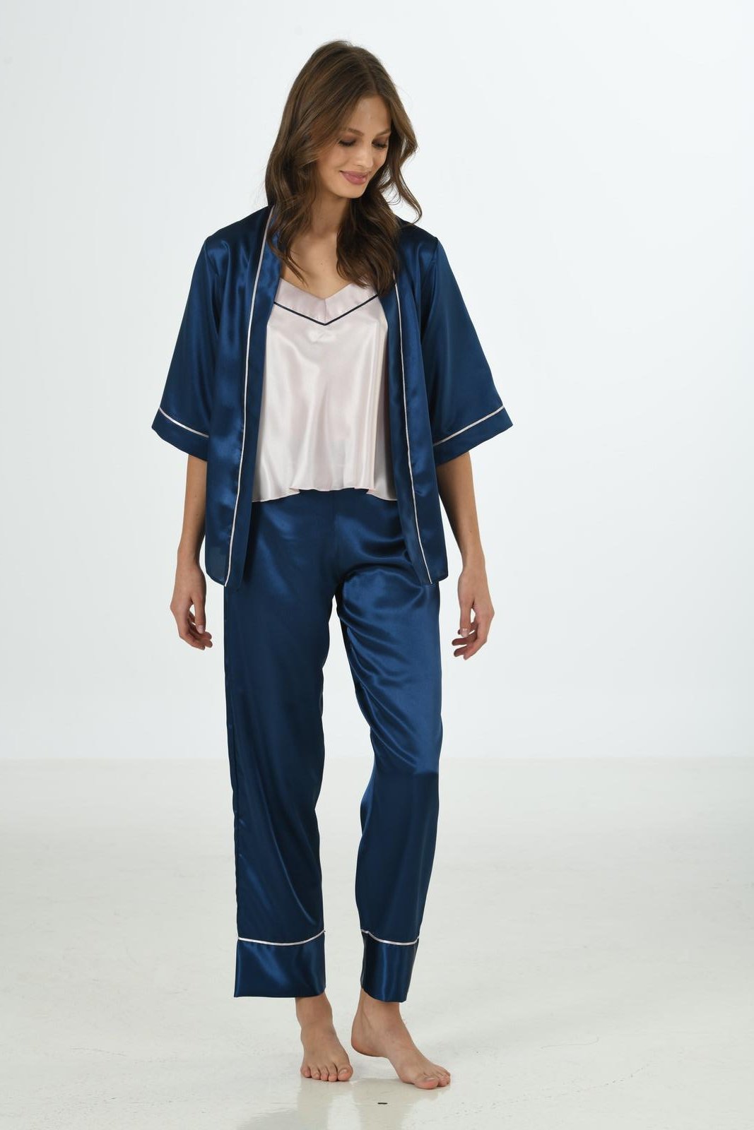 Moongirl 535 Kadın Üçlü Pijama Takım