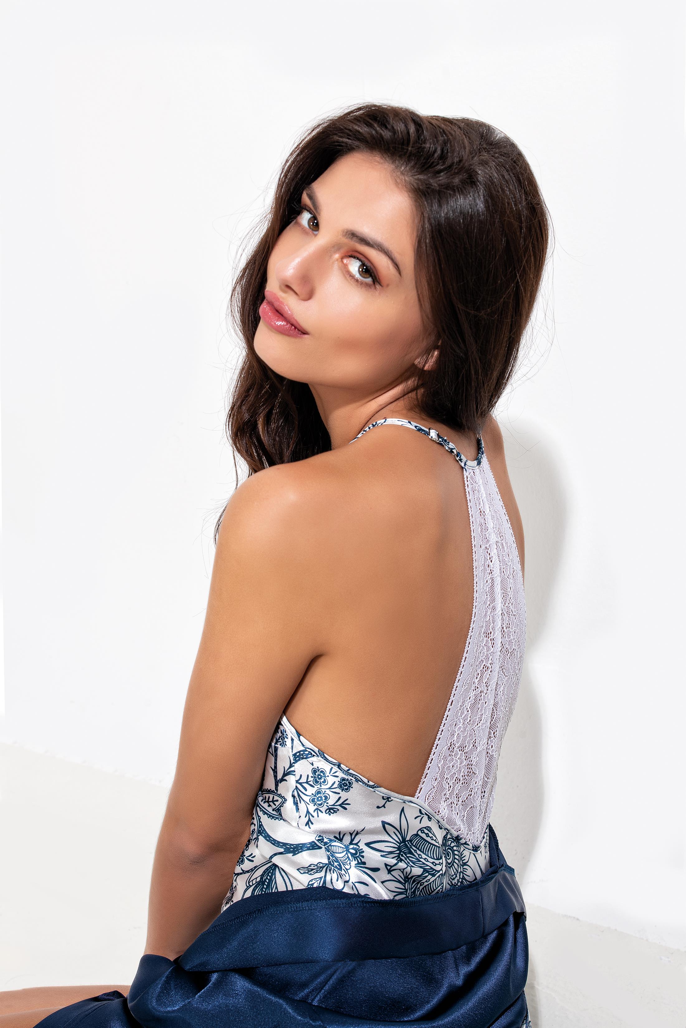 Moongirl 554 Kadın Saten Kısa İkili Takım