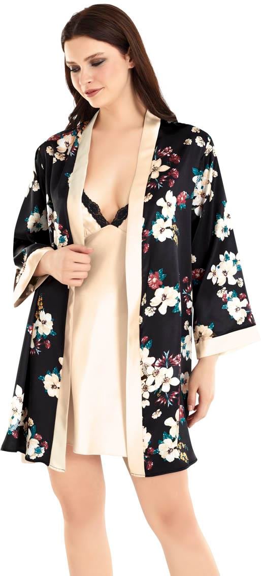 Moongirl 716 Kadın Saten Kısa İkili Takım