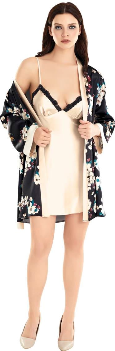 Moongirl 716 Kadın Saten Kısa İkili Takım