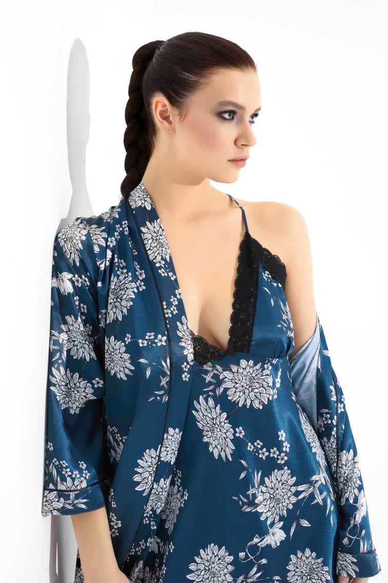 Moongirl 719 Kadın Saten Kısa İkili Takım