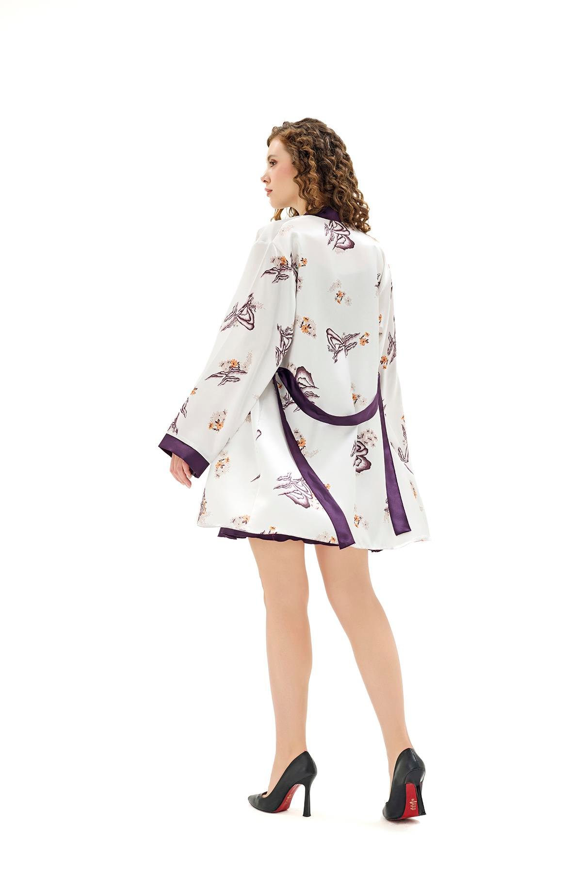 Moongirl 900 Kadın Saten Kısa İkili Takım