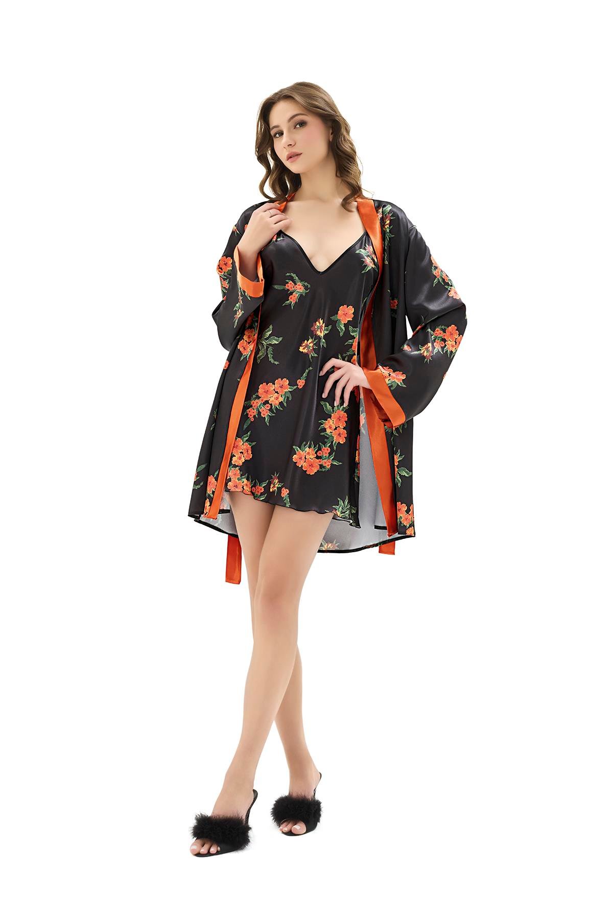 Moongirl 943 Kadın İkili Gecelik Takım