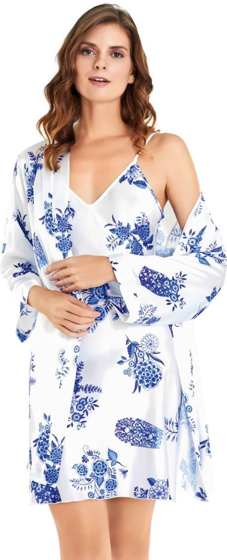 Moongirl Ekru Kadın Saten Kısa İkili Takım