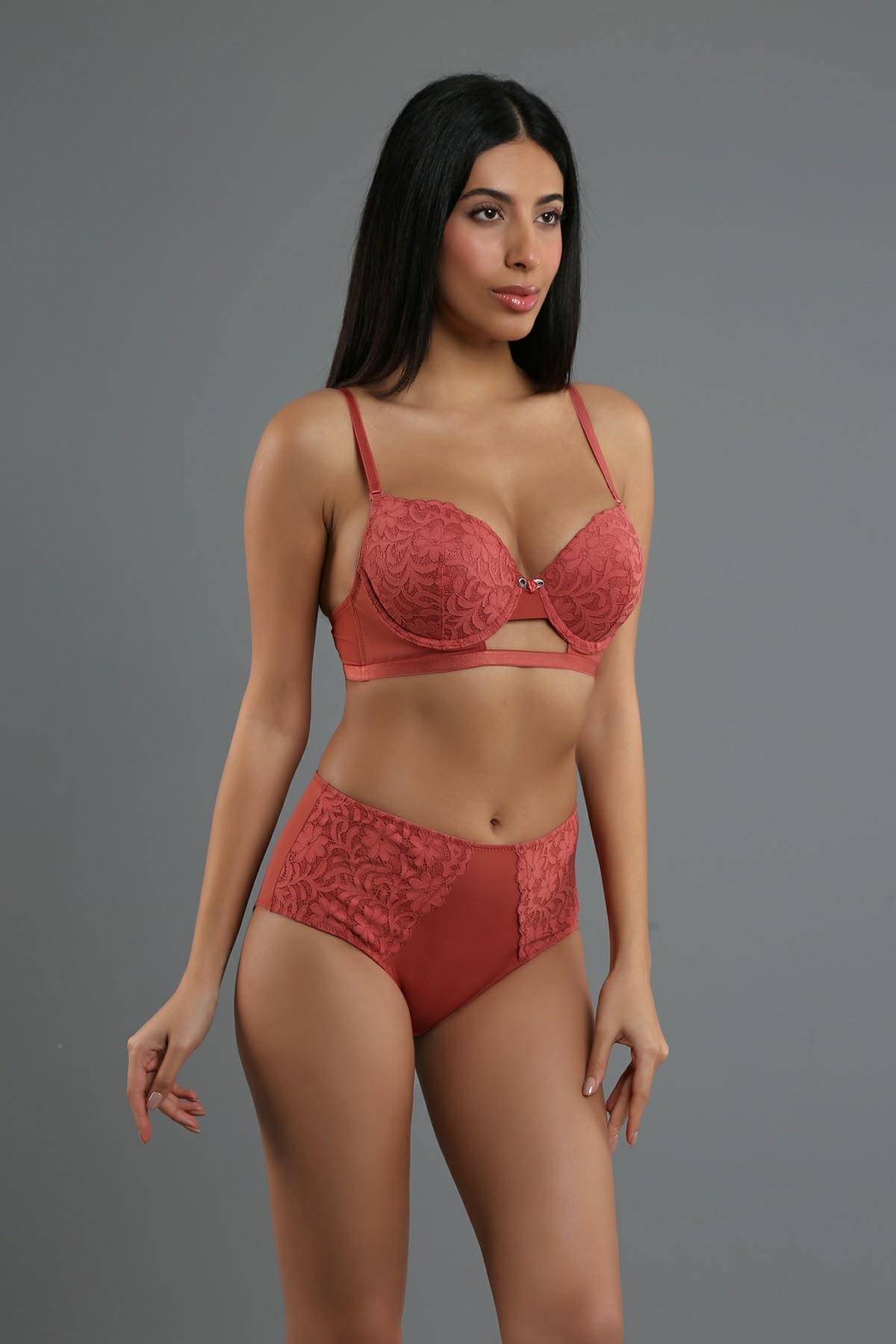 New Bra 334159 Kadın Desteksiz Sütyen Külot Takım