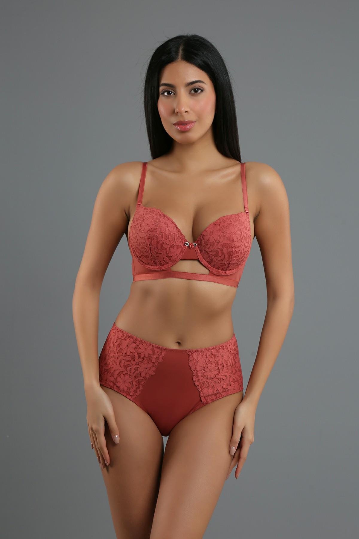 New Bra 334159 Kadın Desteksiz Sütyen Külot Takım