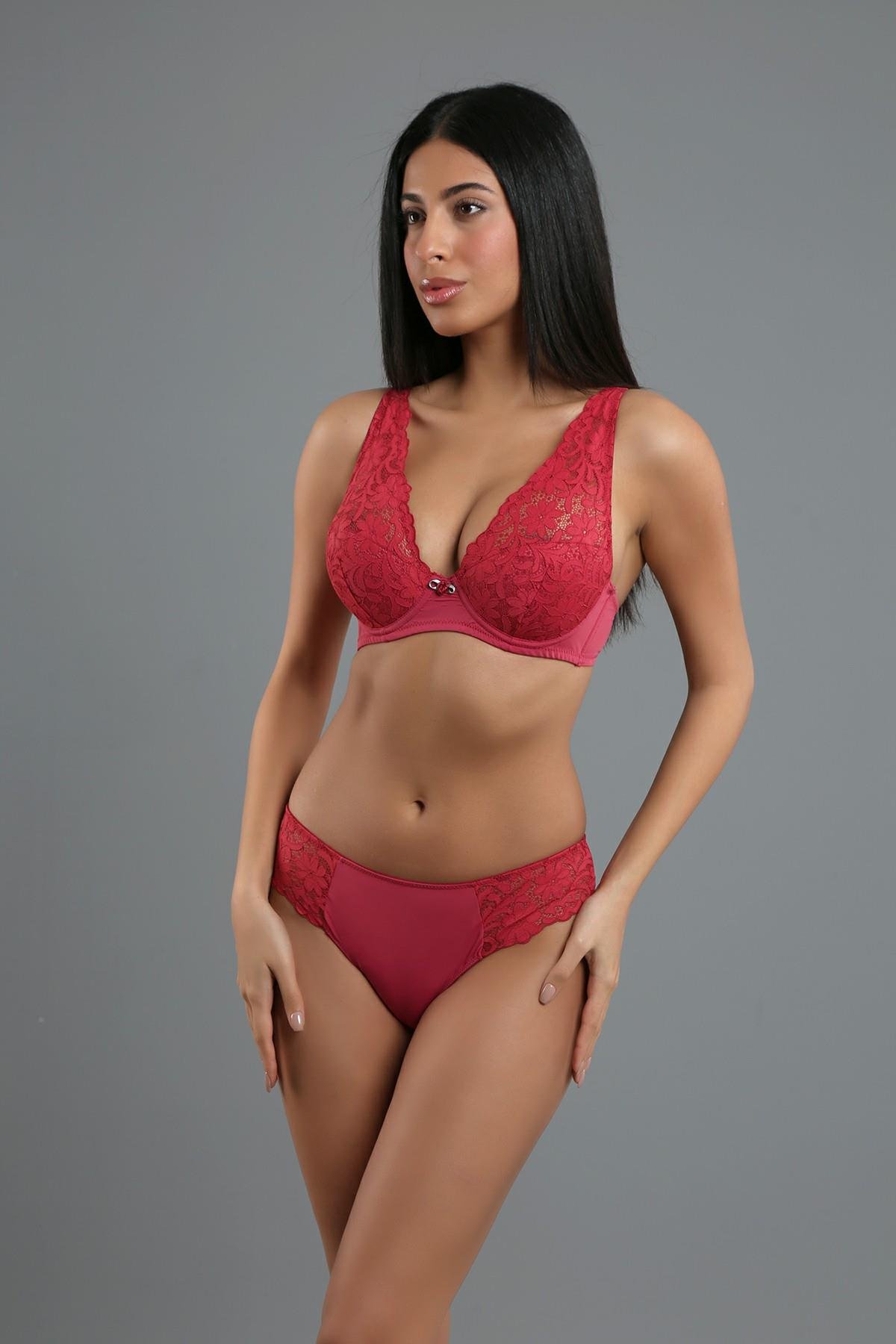 New Bra 4156 Kadın Desteksiz Sütyen Külot Takım